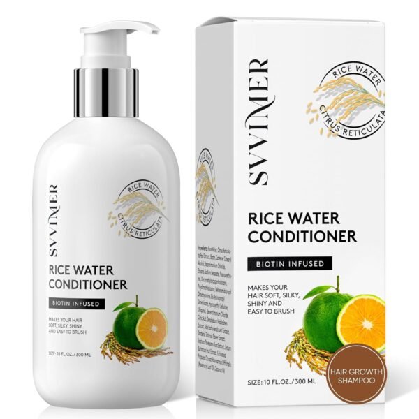 Rice Water Hair Growth Conditioner - Thickening Conditioner with Biotin for Hair Loss and Thinning Hair - Sulfate Free for Women and Men 10 Fl Oz (Pack of 1)