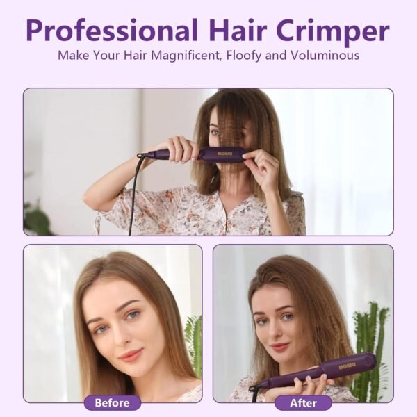 71dUu8tNtPL._AC_SL1500_.jpg Crimping Iron Hair Crimper for Hair DSHOW Hair Volumizing Crimper with Titanium Ceramic Plates Styling Tools for Women Girls