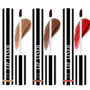 71dWnjumUzL._SL1500_.jpg Lip Stain Peel Off for Women - 3 Color Set (Nude Brown, Red Brown, Classic Red) | Long Lasting, Waterproof, Non-Sticky, Hydrating | Peel Off Lip Tint Gloss Kit for Teens & Girls