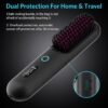 71dWwm0TgTL._AC_SL1500_.jpg Cordless Hair Straightener Brush – Portable Ionic Hot Comb with 65W Fast Charger, Mini Travel Hair Straightening Brush for Women, Lightweight for On-The-Go Styling (Black)