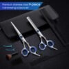 71doN-EyLRL._SL1000_.jpg Hair Cutting Scissors Kits, 10 Pcs Stainless Steel Hairdressing Shears Set Professional Thinning Scissors For Barber/Salon/Home/Men/Women/Kids/Adults Shear Sets