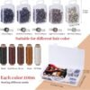 71dujT19VL._AC_SL1500_.jpg Fedmut Hair Extension Tools Kit, 5 Colors 1000Pcs Micro Silicone Rings Beads with Hair Extension Remove Pliers, Pulling Hook, Threads, Needle for Hair Extensions Hair Styling