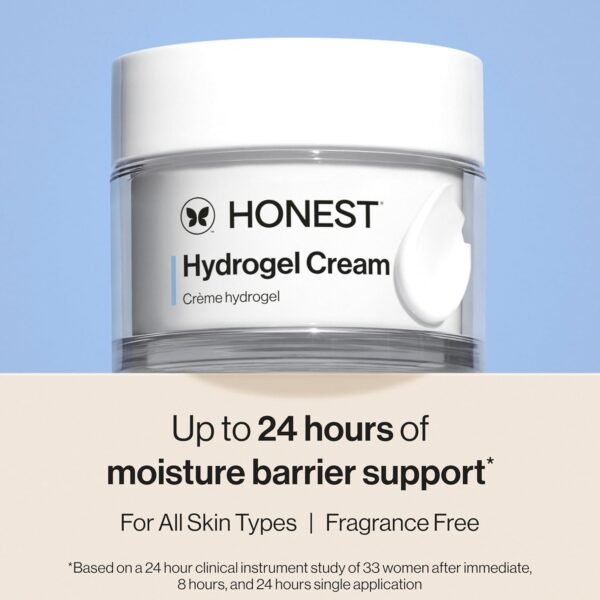 71e2nkvxk3L._SL1500_.jpg Honest Beauty Hydrogel Cream with Hyaluronic Acid | Lightweight, Moisturizing Water Cream | Gentle for Sensitive Skin, Fragrance Free, Vegan | 1.7 fl oz