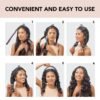71e476gNT8L._SL1281_.jpg Kitsch Satin Heatless Hair Curler Set - Heatless Curlers for Heatless Curls Overnight - Hair Rollers for Women, Hair Curlers to Sleep In for Overnight Curls, No Heat Damage Styling - Charcoal