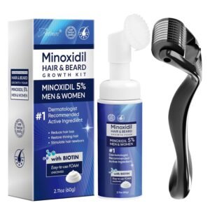 5% Minoxidil Foam Kit, 5% Minoxidil for Men Foam, Minoxidil for Women Hair Growth 60ml.