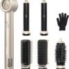 Air Styler Hair Dryer Brush - 6 in 1 Hair Styler Ionic Auto Wrap Hot Air Curler Blow Dryer Brush, 38m/s High Speed Blowout Airflow Hair Dryer Multi Styler Fast Drying Styling for Curly/Straight Hair