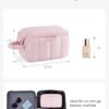 71eDTOl6yUL._AC_SL1500_.jpg BAGSMART Travel Makeup Bag Organizer, Puffy Make Up Bag, Cosmetic Organizer Case for Travel Essentials Toiletries Accessories Bottles, Brushes (Pink)