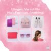 71eHNGQYO8L._AC_SL1500_.jpg blinger® On The Go Mini Starter Kit – Happy (Pink) | 80 Rhinestones | Hair Styling Tool | Hair-Safe – Bling in Brush Out