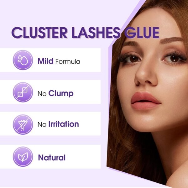 71eOk3LSa0L._SL1500_.jpg Cluster Lash Glue Black 2-3s Fast Drying,Long Lasting Strong Hold,Waterproof,DIY Individual lash Extension-Glue by Wendy Lashes(5ML)