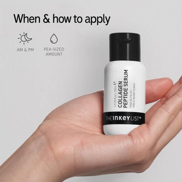 The INKEY List Collagen Peptide Serum, Face Serum to Plump and Firm Skin, Reduce Fine Lines and Wrinkles, 1.01 fl oz