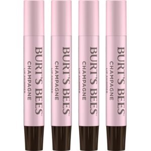 71eYMvIQDPL._SL1500_.jpg Burt's Bees Shimmer Lip Tint Set, Tinted Lip Balm Stick, Moisturizing for All Day Hydration with Natural Origin Glowy Pigmented Finish & Buildable Color, Champagne (4-Pack)