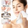 Disposable Face Towel,Biodegradable Facial Towels,Extra Thick Soft Large Clean Facial Towels Plant Fiber Facial Washcloth Dry Wipes for Sensitive Skin,Travel,Makeup Remover-50 Count