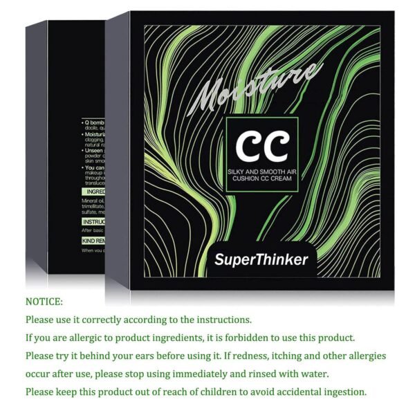 71edkXAm-cL._SL1500_.jpg Air Cushion CC Cream Mushroom Head Foundation, Moisturizing BB Cream Makeup Long Lasting Matte Concealer (Natural)