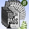 100 Pairs Set Premium Under Eye Gel Pads for Eyelash Extension - Lint Free Patches with Vitamin C and Aloe Vera by Stacy Lash supplies and Beauty tools - Hydrogel Eye Pads - Skin Moisturizes