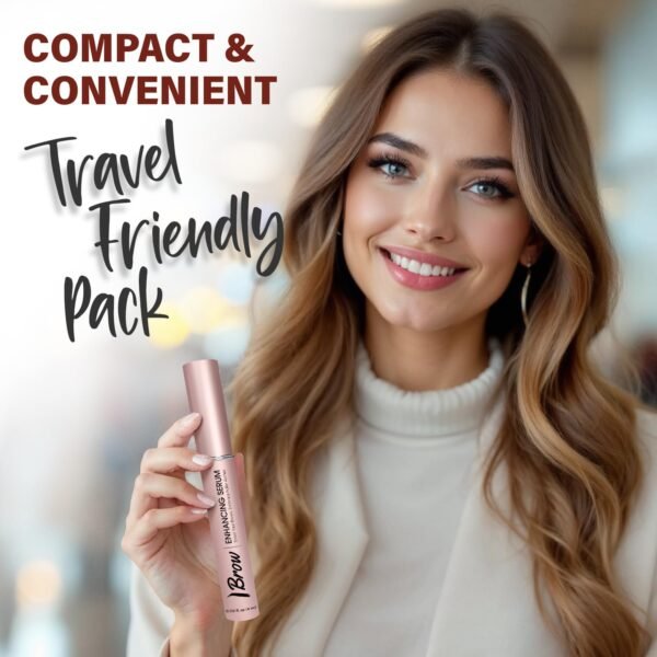 Herbishh Eyelash & Eyebrow Enhancing Serum – Nourishing Duo for Fuller-Looking Lashes & Brows, Safe for Lash Extensions, Fragrance-Free, Travel-Friendly Duo, 0.135 fl. oz each