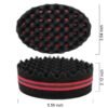 71emsBml4aL._SL1000_.jpg BEWAVE Big Holes Barber Hair Brush Sponge Dreads Locking Twist Afro Curl Coil Wave Hair Care Tool, 2 Pcs with 1 Pc Hair Pick