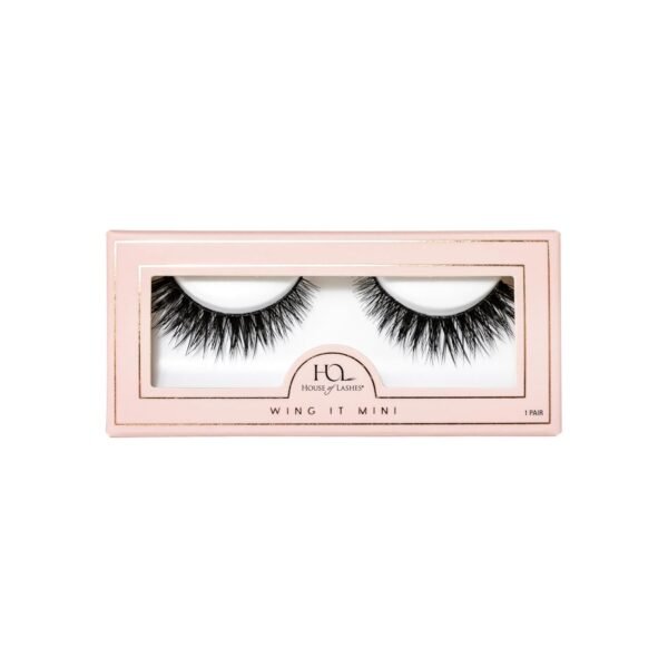 71enbakmg3L._SL1500_.jpg House of Wing It Mini False Eyelashes - Comfortable Fake lashes for Soft and Fairy Lashes for Winged Eye Look, Comfortable Fluffy Lashes