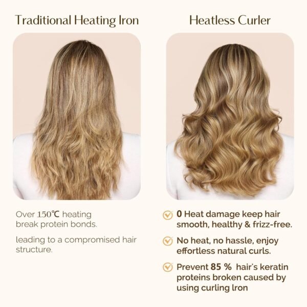 71eoferamEL._SL1500_.jpg Yanibest Heatless Hair Curler, No Heat Hair Curlers to Sleep in, Super Soft Ribbon Wrap for Long Hair, Overnight Heatless Curling Set with Scrunchies and Clip, for All Hair types