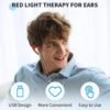 Red Light Therapy for Ears, USB Ear Care Red Light Device for Daily Use, Portable Red Light Ear Therapy Device to Promote Ear Comfort and a Soothing Experience