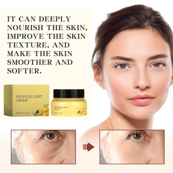 Manuka Honey Face Cream, Organic Royal Jelly Extract, Moisturising Cream for Dry and Cracked Faces, Anti-Ageing Formula, Intensive Nourishing Hydrating (1pc)