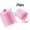 71f6ZHbdEeS._SL1500_.jpg BEAUTIYAND Jumbo Foam Sponge Hair Roller Soft Sleeping rollers Curvy Wavy Hairstyle Curling Hair Styling Tools 24 Pieces Use For Long Hair Short Hair Ladies And Children 2"X2.75" (Pink)
