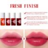 4 Colors Lip Tint Stain Set, Lip Stain Long Lasting Waterproof, Lightweight, Non-sticky, Transfer-Proof Lip Gloss, Matte Finish Korean Makeup, Multi-Use Lip and Cheek Tint