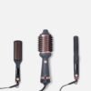 71f9nfWiMsL._SL1500_.jpg Hairitage Volumizing One Step Blow Dry Brush + Hair Dryer for Curling + Straightening - Ceramic Tourmaline Blowout Brush + Volumizer - Hair Styler for Smooth Shiny, Frizz-Free Styles - Matte Grey