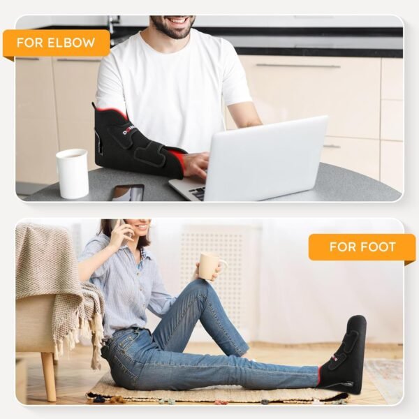 Red Light & Infrared Therapy for Feet—Infrared Light Therapy Feet for Neuropathy Shoe Wraps Toes & Ankle, Infrared Foot Therapy with Pulse Mode