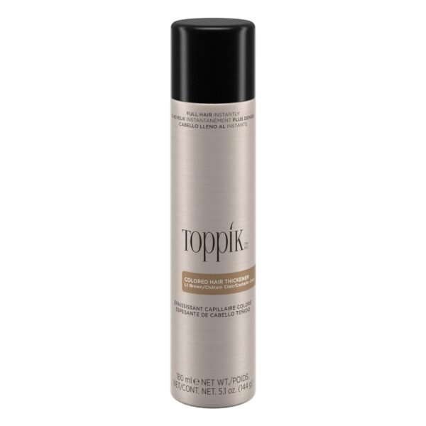 Toppik Colored Hair Thickener, Temporary Hair Color Spray for Root Touchup with Hair Thickening Fibers, 5.1 oz