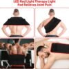 LOVTRAVEL New 31.5'' X 11.8'' LED 660nm Red Light and 850nm Near Infrared Light Therapy Devices Mat Large Wearable Pads Belt Wrap for Body Pain Relief