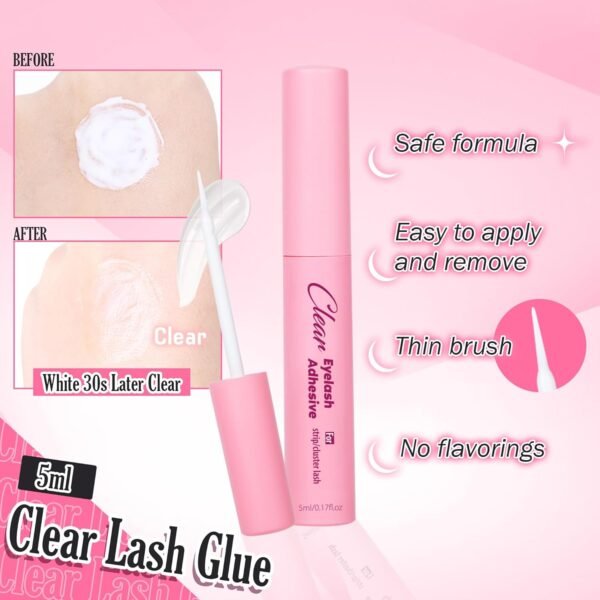 71fcd2ejRdL._SL1500_.jpg Natural Lashes Kit with Lash Glue 3D False Eyelashes Wispy 12mm Short Cat-Eye Lashes with 5ML Clear Eyelash Glue 9 Pairs Fake Eyelashes with Glue by TOOCHUNAG