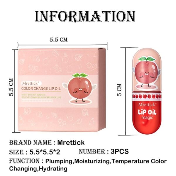 3PCS Lip Gloss,Hydrating Lip Oil Tinted Set | Long Lasting | Non-Sticky | High Shine for Plumper Looking Lips,Moisturizing Lip Oil Gloss for Lip Care and Dry Lips