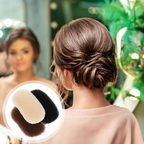71ftwUUNapL._SL1500_.jpg Beaupretty 3pcs Volume Bump Up Hair Sponge Inserts and Puff Cushion Clips - Hair Styling Tools for Women Girls