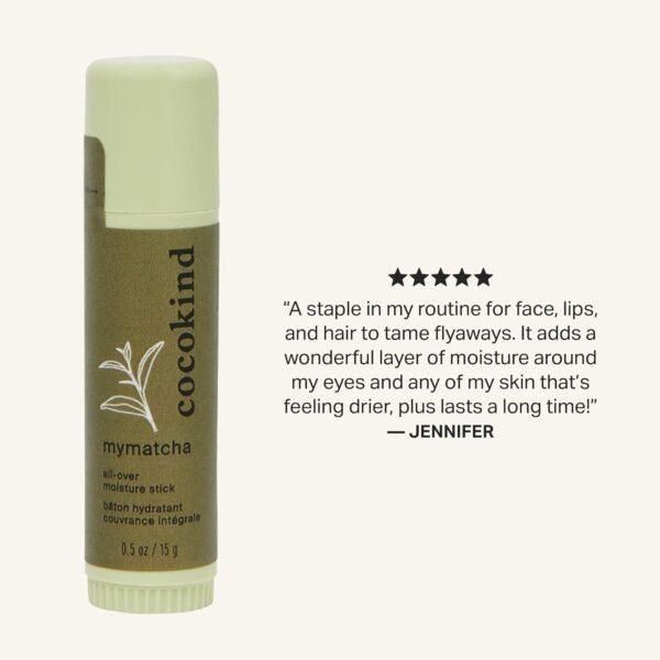 71g5mNJcfsL._SL1500_.jpg Cocokind Mymatcha All-Over Moisture Stick, Lip Balm and Eye Cream for Dry Skin 0.5 Oz