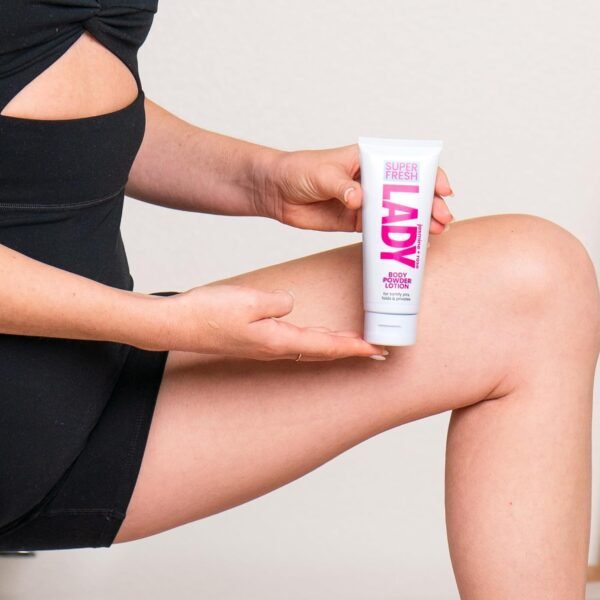 Body Powder Lotion and Deodorant for Women Aluminum Free Powder Cream for Privates Body and Lady Parts Jasmine Rose Scented Feminine Care for Odor and Chafing Relief 4 oz Travel Friendly Tube