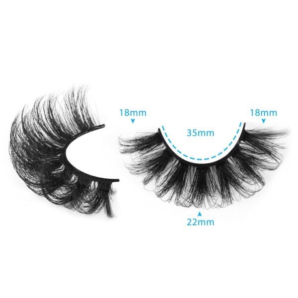 71g9jULoQL._SL1500_.jpg Focipeysa Dramatic Eyelashes Fluffy Faux Mink Lashes 22mm Long False Eyelashes D Curl Eyelashes that Look Like Extension 5 Pairs Pack