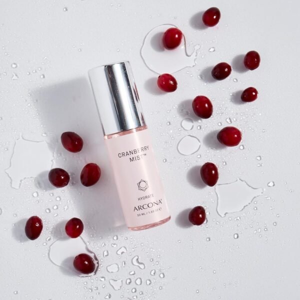 71gFdEdte8L._SL1500_.jpg ARCONA Cranberry Mist - Vitamin C, Cranberry Extract, Manganese, Zinc + Moringa Seed Extract Revitalizes, Hydrates + Brightens - 1.69 Fl Oz. Made In The USA