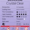 71gHjyBaQ1L._SL1500_.jpg Crystal Clear Eyelash Extension Glue Stacy Lash (0.17fl.oz/5ml)/1 Sec Drying Time/Retention – 8 Weeks/Transparent Adhesive/Professional Supplies