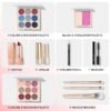 Color Nymph Beginner Makeup Set, Full Starter Cosmetics Set for Teenager Girls with Eyeshadow Palette Blush Lipstick Lip Pencil Eye Pencil Brush Mascara Portable Bag