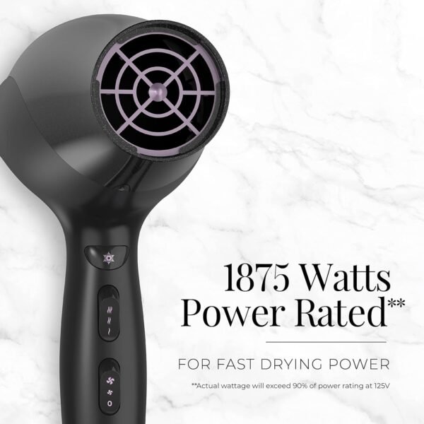 71gNAWlnGqL._AC_SL1500_.jpg Remington Damage Protection Hair Dryer with Ceramic Ionic Tourmaline Technology, Black, Diffuser and Concentrator, 3 Piece Set