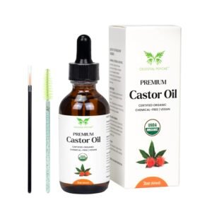 71gVAKb2BFL._SL1500_.jpg USDA Certified Organic Castor Oil (2 Oz with Essential Bundle - Eyebrow Kit) 100% Pure Natural, Chemical-Free, Hexane-Free, Promote Lash, Brow, and Hair Growth, Skin Hydration