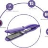 MBHAIR Ceramic Crimper Iron for Volumizing Fluffy Hairstyle, Corrugation Crimper Hair Iron, Anti Static Ceramic Hair Crimping Iron Adjust Temperature (Purple)