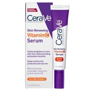 71h9qjljxIL._SL1500_.jpg CeraVe Vitamin C Serum with Hyaluronic Acid, Skin Brightening Serum for Face with 10% Pure Vitamin C, Fragrance Free, 1 Fl. Oz
