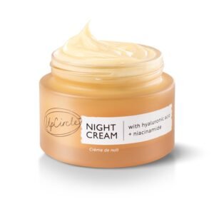 71hEo6kViAL._SL1500_.jpg UPCIRCLE Night Cream with Hyaluronic Acid + Niacinamide 1.85oz - Nourishing and Unscented for Sensitive Skin with Anti-Ageing Properties - Vegan + Cruelty-Free