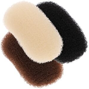 71hVPc6sqRL._SL1500_.jpg Beaupretty 3pcs Volume Bump Up Hair Sponge Inserts and Puff Cushion Clips - Hair Styling Tools for Women Girls