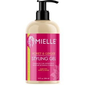 71hVdObj0L._SL1500_.jpg Mielle Organics Honey & Ginger Hair Gel - Styling Gel for Enhanced Curl Definition and Frizz Reduction - Enriched with Aloe & Babassu Oil to Nourish Dry, Curly or Frizzy Hair (13 Fl Oz)