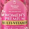 71ha86bTWFL._AC_SL1500_.jpg Premium Liquid Multivitamin for Women | Sugar Free Women’s Multivitamin | 100+ Vitamins, Minerals & Herbs Promote Anti-Aging, Heart, Brain & Bone Health |98% Absorption Rate | Non-GMO | 32 Serv