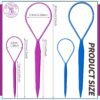 71hbNqNa6DL._SL1500_.jpg Teenitor 4pcs Pony Hair Tail Accessories, 2 Pairs French Braiding Tool, Turvy Styling Tool for Women Girls, Ponytail Pull Through Tool Purple/Blue