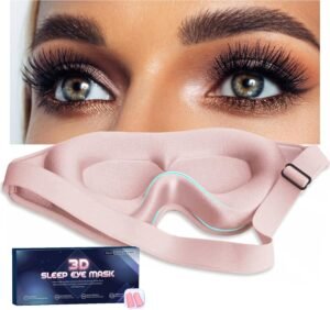 71hfIhyhEgL._AC_SL1500_.jpg Sleep Mask for Women Eyelash Extension, Eye Mask for Lash Extensions No Pressure 3D Contoured Lash Extension Sleep Mask, Block Out Light Sleep Protector Eye Shade Cover for Travel Yoga Nap