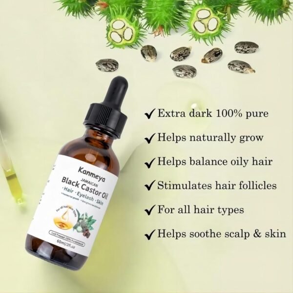 71ho9q14-sL._SL1500_.jpg Jamaican Black Castor Oil: Pure, Cold-Pressed, Multipurpose for Hair Growth, Eyebrows, Skin, and Body - Glass Bottles